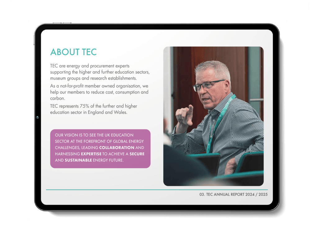 TEC annual report about energy and education sectors